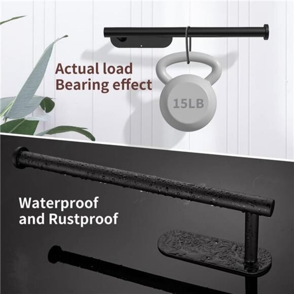 Stainless Steel Under Cabinet Paper Towel Holder Wall Mount Kitchen Rack - Picture 5 of 7